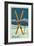 Angel Fire, New Mexico - Crossed Skis-Lantern Press-Framed Premium Giclee Print