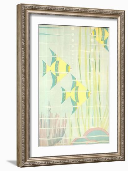 Angel Fish in Coral-null-Framed Giclee Print