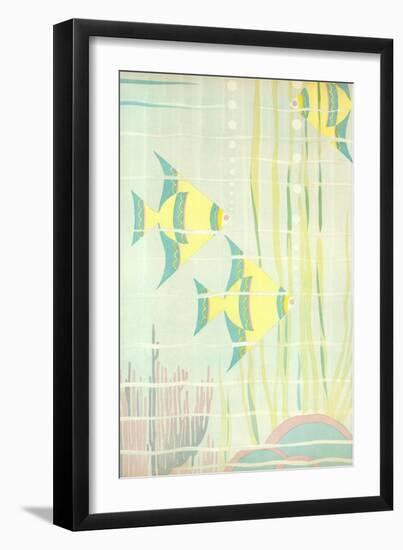 Angel Fish in Coral-null-Framed Giclee Print