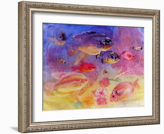 Angel Fish-Edward Julius Detmold-Framed Giclee Print