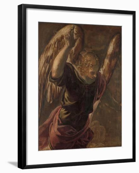 Angel from the Annunciation to the Virgin, 1560-85-Jacopo Robusti Tintoretto-Framed Giclee Print