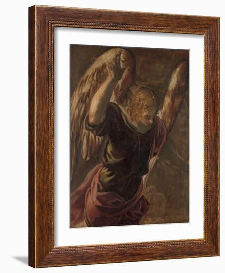 Angel from the Annunciation to the Virgin, 1560-85-Jacopo Robusti Tintoretto-Framed Giclee Print