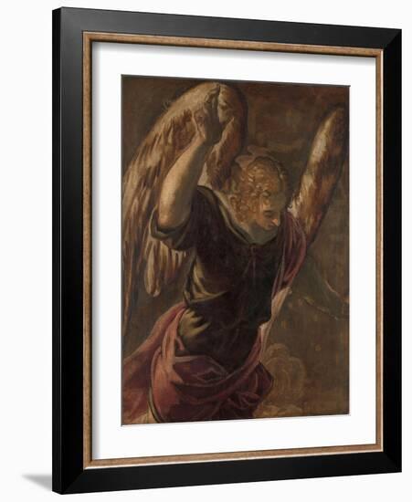 Angel from the Annunciation to the Virgin, 1560-85-Jacopo Robusti Tintoretto-Framed Giclee Print