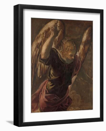 Angel from the Annunciation to the Virgin, 1560-85-Jacopo Robusti Tintoretto-Framed Giclee Print