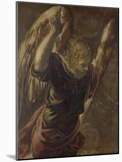 Angel from the Annunciation to the Virgin-Jacopo Tintoretto-Mounted Art Print