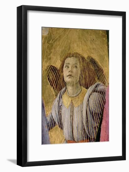 Angel, from the "Coronation of the Virgin," circa 1488-90 (Detail)-Sandro Botticelli-Framed Giclee Print