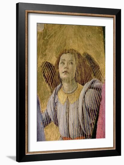 Angel, from the "Coronation of the Virgin," circa 1488-90 (Detail)-Sandro Botticelli-Framed Giclee Print