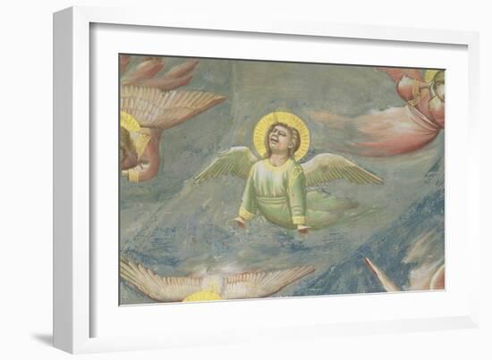 Angel, from the Lamentation, C.1305 (Detail)-Giotto di Bondone-Framed Giclee Print