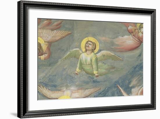 Angel, from the Lamentation, C.1305 (Detail)-Giotto di Bondone-Framed Giclee Print