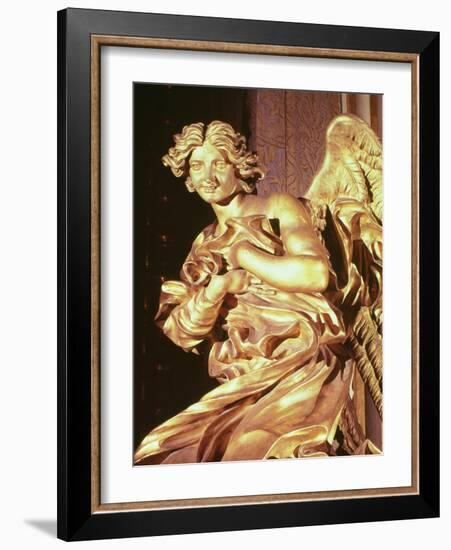 Angel from the Tabernacle in the Blessed Sacrament Chapel, 1674-Giovanni Lorenzo Bernini-Framed Giclee Print