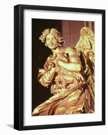 Angel from the Tabernacle in the Blessed Sacrament Chapel, 1674-Giovanni Lorenzo Bernini-Framed Giclee Print