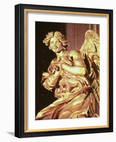 Angel from the Tabernacle in the Blessed Sacrament Chapel, 1674-Giovanni Lorenzo Bernini-Framed Giclee Print