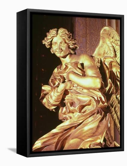 Angel from the Tabernacle in the Blessed Sacrament Chapel, 1674-Giovanni Lorenzo Bernini-Framed Premier Image Canvas