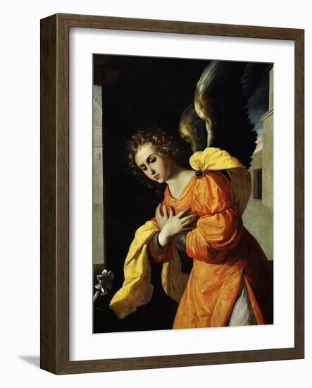 Angel Gabriel, from the Annunciation, 1638-39 (Detail)-Francisco de Zurbarán-Framed Giclee Print