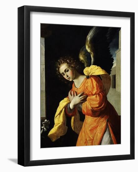 Angel Gabriel, from the Annunciation, 1638-39 (Detail)-Francisco de Zurbarán-Framed Giclee Print