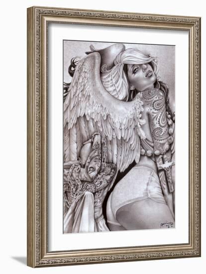 Angel Girl-Mouse Lopez-Framed Art Print