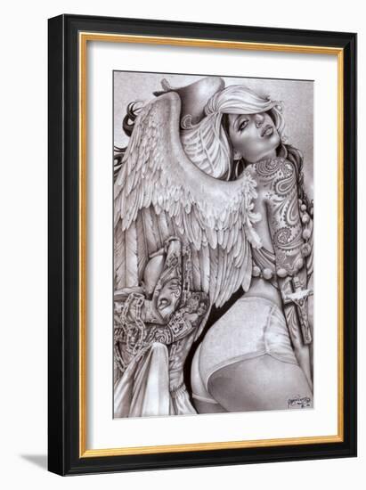 Angel Girl-Mouse Lopez-Framed Art Print