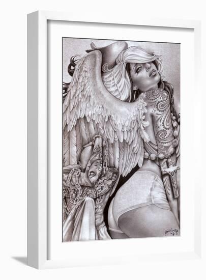 Angel Girl-Mouse Lopez-Framed Art Print