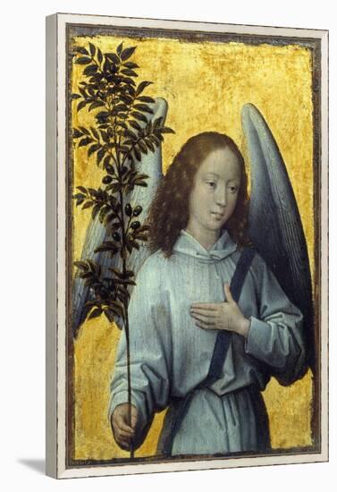Angel Holding an Olive Branch by Hans Memling-null-Framed Premier Image Canvas