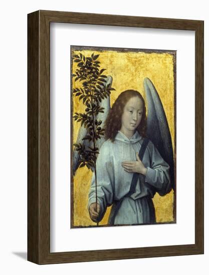 Angel Holding an Olive Branch by Hans Memling-null-Framed Photographic Print