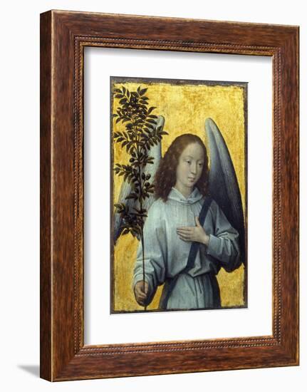 Angel Holding an Olive Branch by Hans Memling-null-Framed Photographic Print