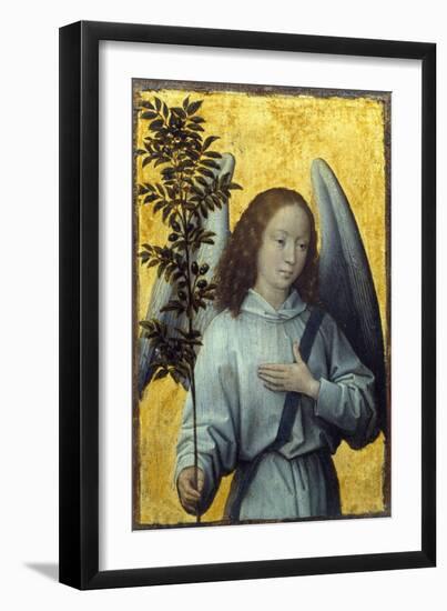 Angel Holding an Olive Branch by Hans Memling-null-Framed Photographic Print