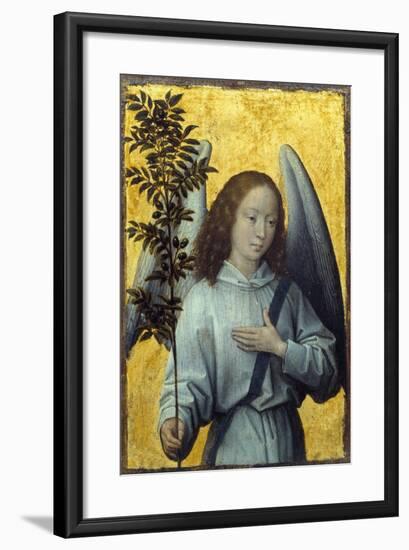 Angel Holding an Olive Branch by Hans Memling-null-Framed Photographic Print