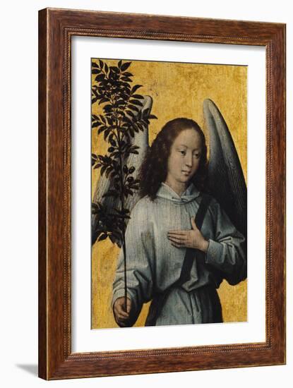 Angel Holding an Olive Branch-Hans Memling-Framed Giclee Print