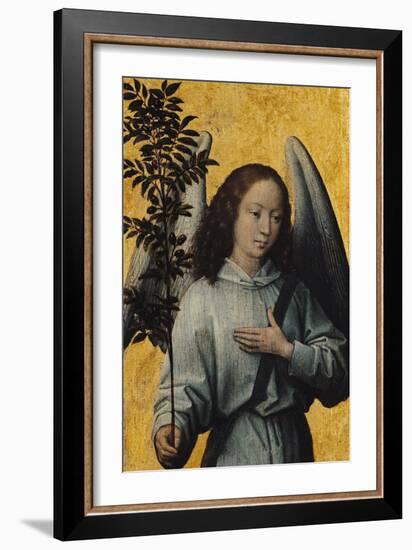 Angel Holding an Olive Branch-Hans Memling-Framed Giclee Print