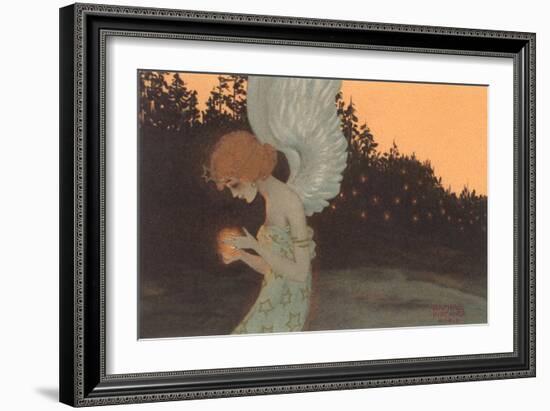 Angel Holding Candle-Found Image Press-Framed Giclee Print