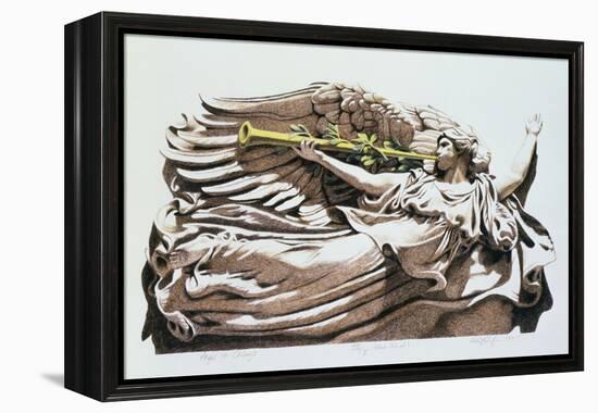 Angel in Chicago-Helen J. Vaughn-Framed Premier Image Canvas