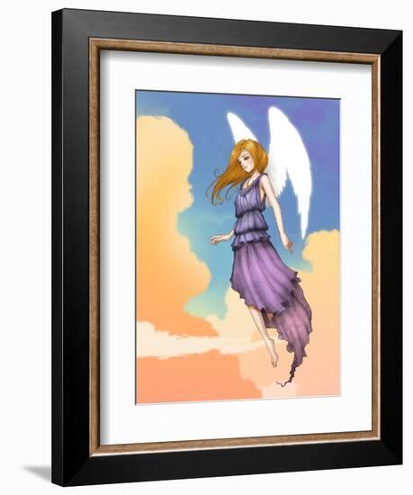 Angel In The Clouds-Harry Briggs-Framed Giclee Print