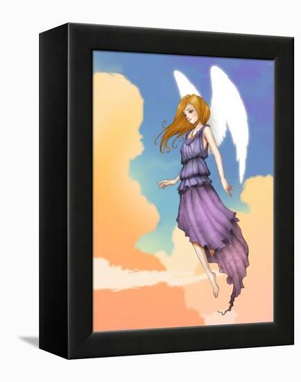 Angel In The Clouds-Harry Briggs-Framed Premier Image Canvas