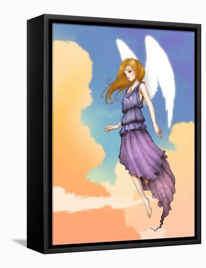 Angel In The Clouds-Harry Briggs-Framed Premier Image Canvas