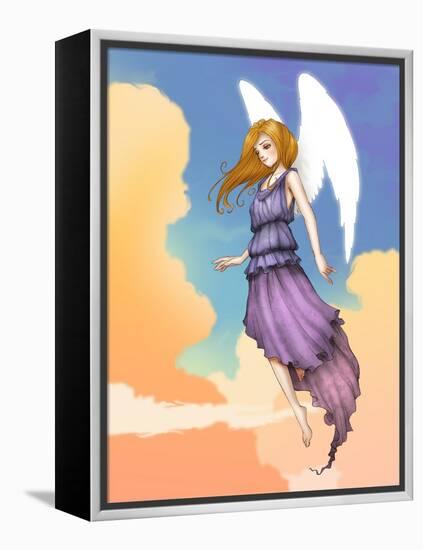 Angel In The Clouds-Harry Briggs-Framed Premier Image Canvas