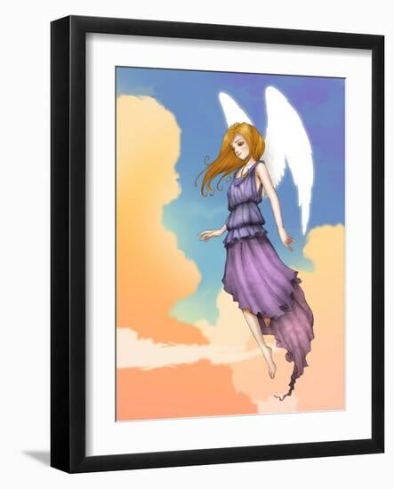 Angel In The Clouds-Harry Briggs-Framed Giclee Print