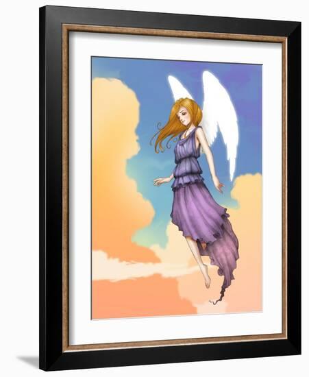 Angel In The Clouds-Harry Briggs-Framed Giclee Print