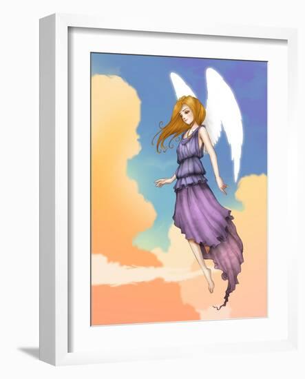 Angel In The Clouds-Harry Briggs-Framed Giclee Print