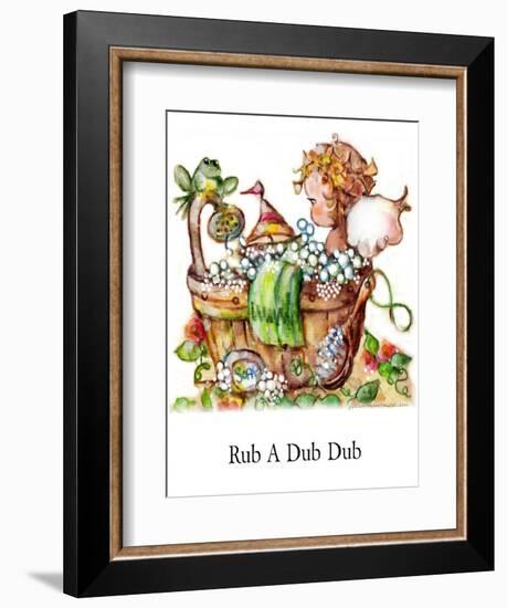 Angel in the Tub-sylvia pimental-Framed Art Print