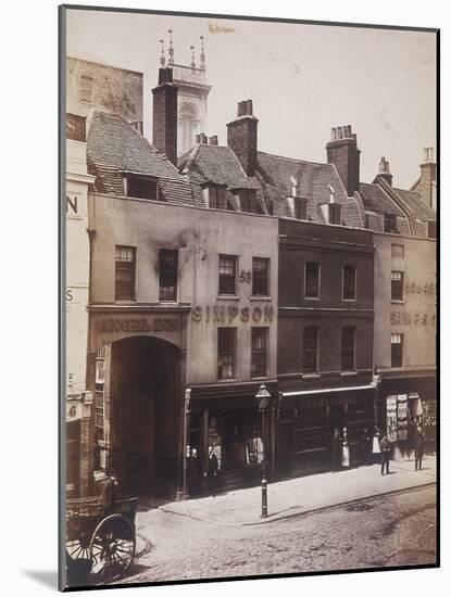 Angel Inn and Shops on Farringdon Street, London, C1860-Henry Dixon-Mounted Photographic Print