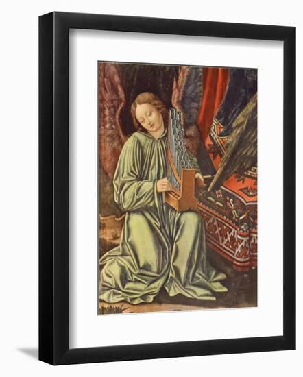 Angel Making Music (detail)-Andrea Mantegna-Framed Collectable Print