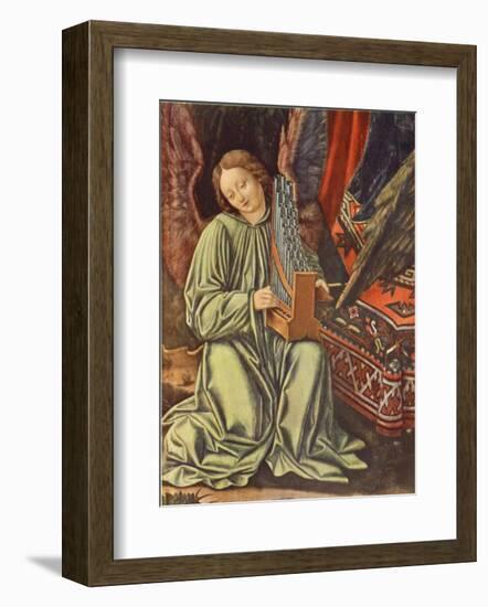 Angel Making Music (detail)-Andrea Mantegna-Framed Collectable Print