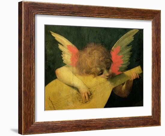 Angel Musician, c.1520-Rosso Fiorentino (Battista di Jacopo)-Framed Giclee Print