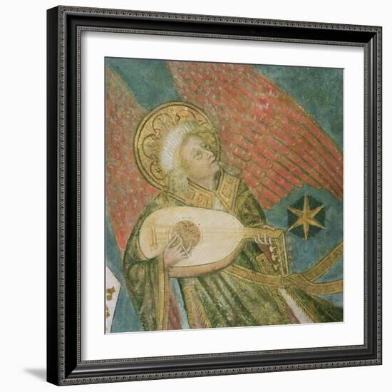 Angel Musician Playing a Lute, Detail from the Vault of the Crypt-null-Framed Giclee Print