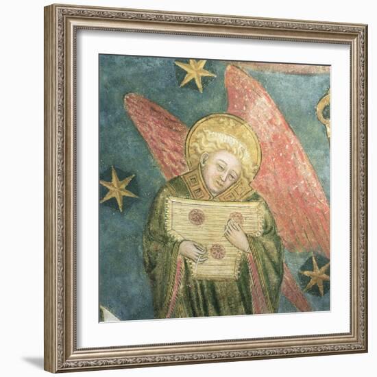 Angel Musician Playing a Psaltery, Detail from the Vault of the Crypt-null-Framed Giclee Print