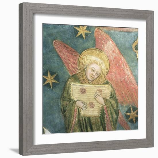 Angel Musician Playing a Psaltery, Detail from the Vault of the Crypt-null-Framed Giclee Print