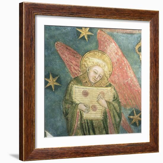 Angel Musician Playing a Psaltery, Detail from the Vault of the Crypt-null-Framed Giclee Print