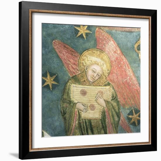 Angel Musician Playing a Psaltery, Detail from the Vault of the Crypt-null-Framed Giclee Print