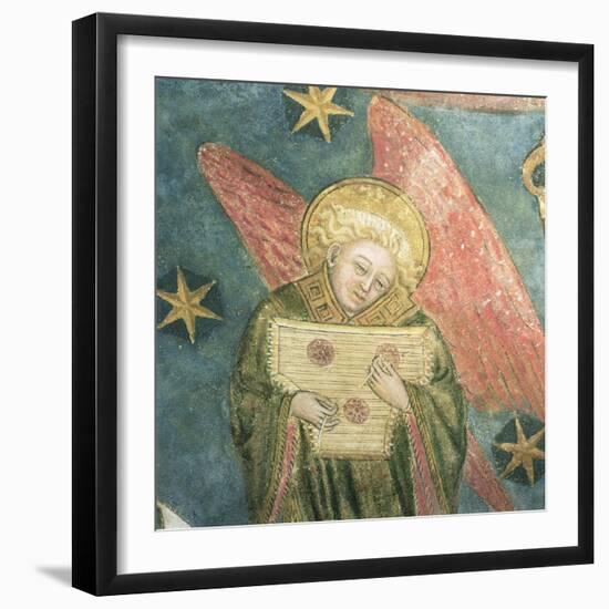 Angel Musician Playing a Psaltery, Detail from the Vault of the Crypt-null-Framed Giclee Print