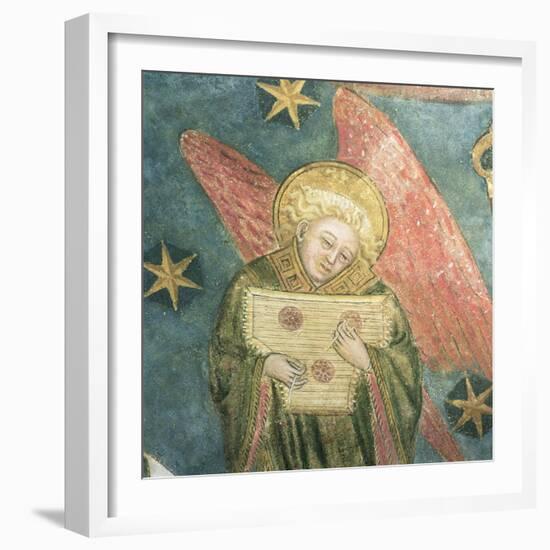 Angel Musician Playing a Psaltery, Detail from the Vault of the Crypt-null-Framed Giclee Print